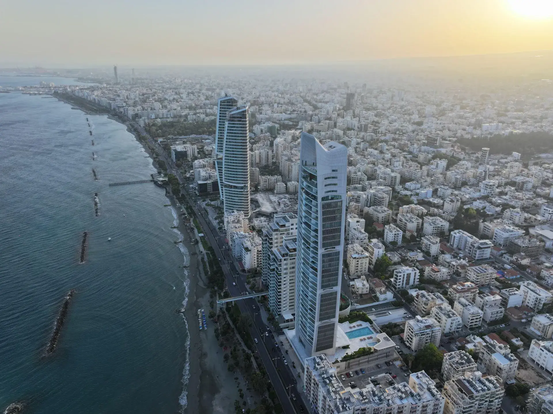Limassol coastline, Cyprus